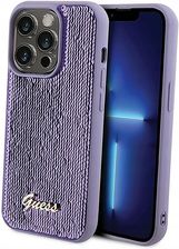 Guess Plecki Etui Sequin Script Metal Do Iphone 15 Pro Max Fioletowe