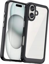 Hurtel Plecki Etui Outer Space Case Z Żelową Ramką Do Iphone 16 Plus Czarne