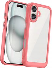 Hurtel Plecki Etui Outer Space Case Z Żelową Ramką Do Iphone 16 Plus Czerwone