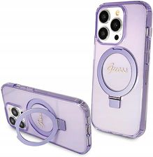 Guess Etui Ring Stand Script Glitter Magsafe Do Iphone 15 Pro Max