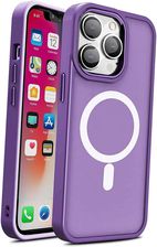 Plecki Magnetyczne etui z MagSafe Color Matte Case do iPhone 15 fioletowe