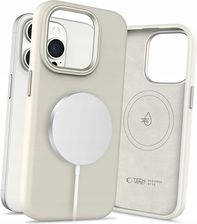 Tech Protect Plecki Etui Silicone Puz Magsafe Do Iphone 15 Pro Beżowe