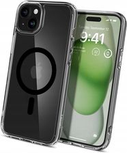 Etui Plecki Spigen Ultra Hybrid Mag z MagSafe do iPhone 15 Plus czarne