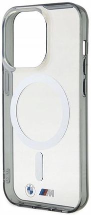 Bmw Plecki Etui Silver Ring Magsafe Do Iphone 15 Pro Przezroczyste - zdjęcie 5