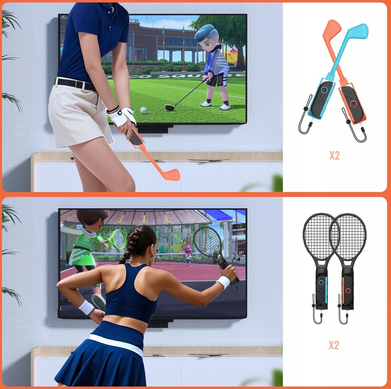 JYS Zestaw 12w1 Akcesoria Uchwyty Sport Golf Tenis do