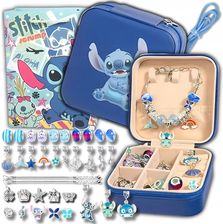 Zestaw Koralików Bransoletek Biżuterii Elementy Stitch Lilo Stich Pandora