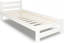 Elior Białe Pojedyncze Łóżko W Stylu Skandynawskim 100X200 Dalmos 3X