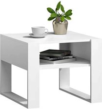 Elior Bia�a kwadratowa �awa do salonu Tirma