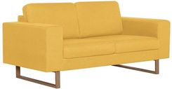 Elior Elegancka dwuosobowa sofa żółta Happy 3X