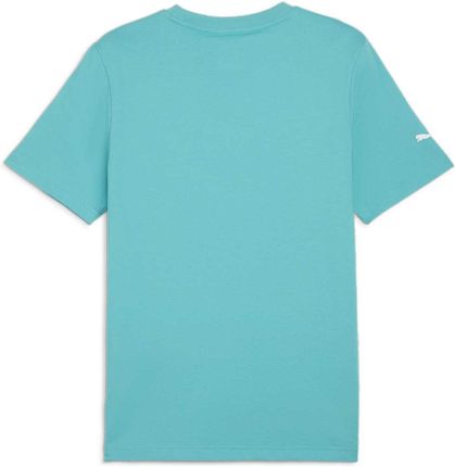 Koszulka męska Puma MAPF1 ESS LOGO turkusowa 62734905 - zdjęcie 3