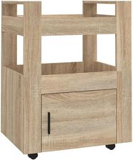 Elior Drewniany wózek do kuchni z szafką dąb sonoma Cube
