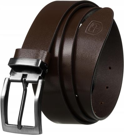 Pasek skórzany męski do spodni garnituru klasyczny pas skóra Peterson