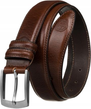 Pasek klasyczny do spodni Peterson skórzany męski ze skóry naturalnej