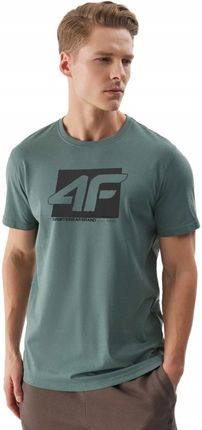Koszulka Męska 4F T-shirt Podkoszulek Bluzka Sportowa Na Co Dzień - zdjęcie 3