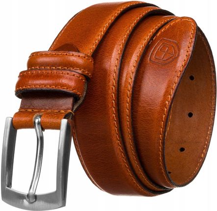Pasek męski pas skórzany Peterson do spodni klasyczny ze skóry naturalnej