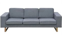 Elior Jasnoszara 3-osobowa sofa Fina