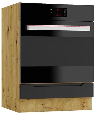 Elior Szafka kuchenna pod piekarnik dąb artisan + czarny Etnox 3X
