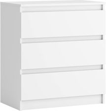 Zdjęcie Puveromeble Komoda Szafka Biała 3 Szuflady - Lidzbark Warmiński