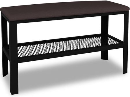 Elior Siedzisko do przedpokoju w stylu loft czarny + wenge Orion 15X