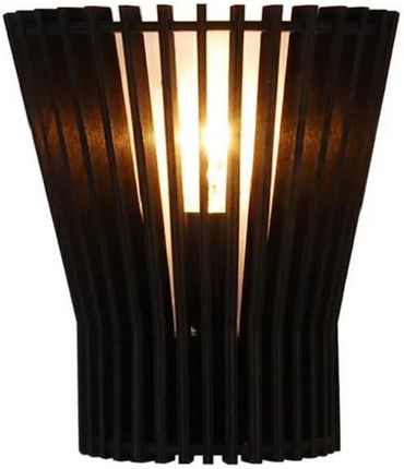 Lumes Kinkiet czarny drewniany do salonu - V037 Texo