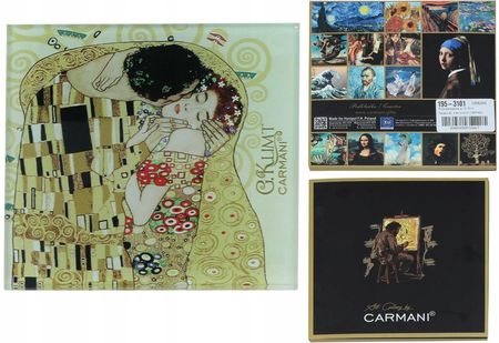 Carmani Podkładka Szklana G. Klimt Pocałunek Kremowe Tło (1953101)