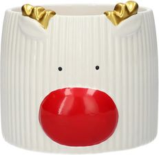 Zdjęcie Duif International Osłonka Doniczka Ceramika Ozdobna Renifer Święta 18029 - Mikołów