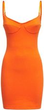 Calvin Klein Sukienka Gorsetowa - Pomarańczowa Mini Dopasowana Rozmiar L K20K203542Sbd