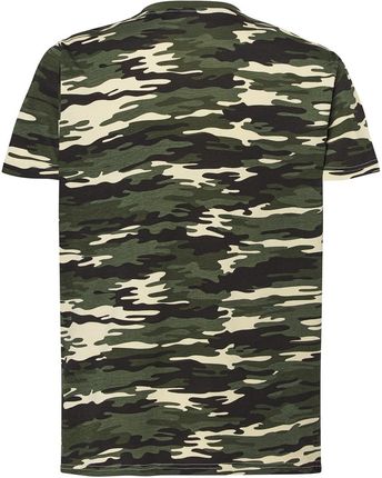 T-shirt JHK TSRA 150 - męski z krótkim rękawem wzmocniony lycrą ściągacz, 100% bawełna, 155-160g - limonkowy L - zdjęcie 2