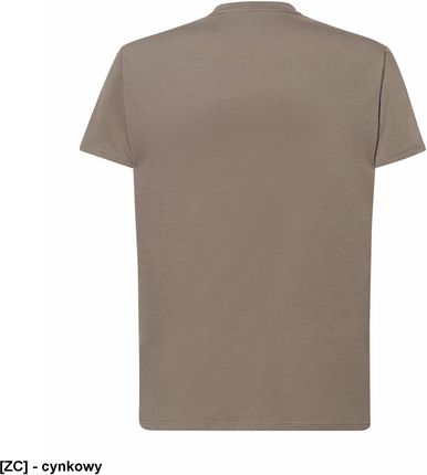T-shirt JHK TSRA 150 - męski z krótkim rękawem wzmocniony lycrą ściągacz, 100% bawełna, 155-160g - cynkowy M - zdjęcie 2