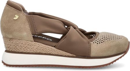 Hiszpańskie sneakersy na koturnie - GIOSEPPO 74059 BEŻOWE