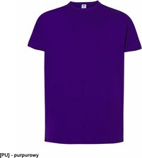 T-shirt JHK TSRA 150 - męski z krótkim rękawem wzmocniony lycrą ściągacz, 100% bawełna, 155-160g - purpurowy 2XL