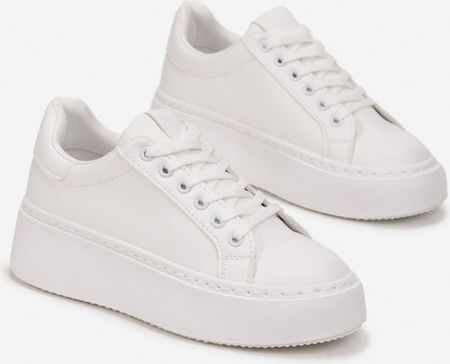 Born2Be Białe Sneakersy damskie 38 - zdjęcie 3