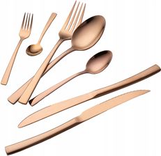 Zdjęcie Berlinger Haus Komplet Sztućców 42el. Błyszczące Różowe Złoto Rose Gold (BH3087) - Ząbki
