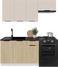 Zdjęcie Stolkar Zestaw Mebli Kuchennych Alto 180cm Laminat Kaszmir/Dąb Olejowany - Mieroszów