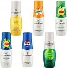 Zdjęcie Sodastream Lipton Lemon Tea + Green Pepsi Lemoniada Mirinda Mojito 440ml - Jeziorany