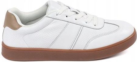 Zamszowe białe sneakersy Sergio Leone 37