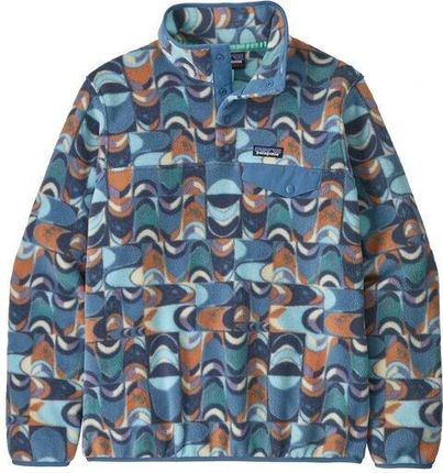 Bluza damska Patagonia Lightweight Synchilla Snap-T Fleece Pullover: Swallowtail Geo: Still Blue (S)