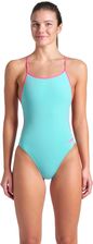 Zdjęcie Arena Strój Kąpielowy Damski Lace Back Solid Niebieskie - Nisko