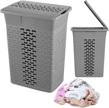 Edanti Kosz Na Pranie/Bieliznę Wolnostojący 35l Szary