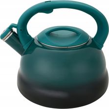 Masterpan Czajnik Emaliowany Retro 2.2l Zielony Z Gwizdkiem
