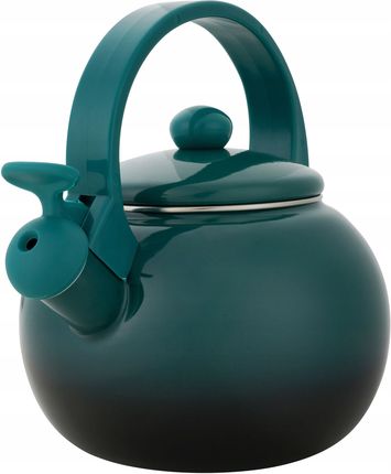 Masterpan Czajnik Emaliowany Retro 2.2l Zielony Z Gwizdkiem Stal Węglowa