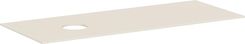 HANSGROHE Xevolos E Blat 137 x 55 cm z wycięciem po lewej stronie pod umywalkę nablatową bez otworu na baterię Piaskowy Beż Matowy 54333780
