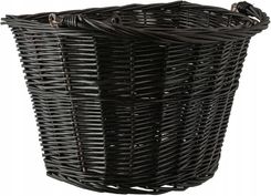 Zdjęcie Fuzlu Bikes Koszyk Rowerowy Klik Przód Wiklina Ht-247 Czarny - Strzelno