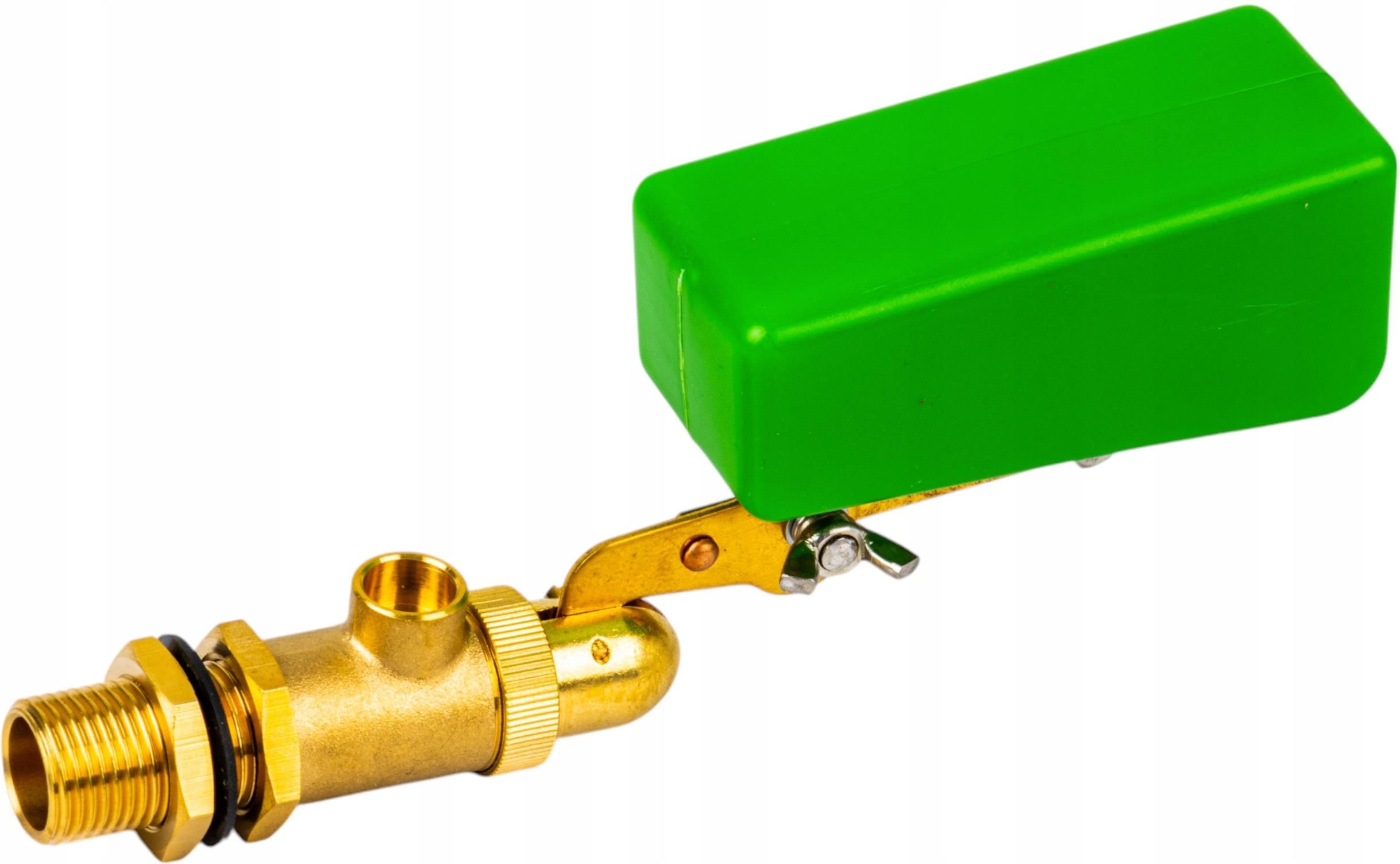 Kerbl Zawór Pływakowy Z Mosiądzu Pływak Zielony Ze Stałym Poziomem