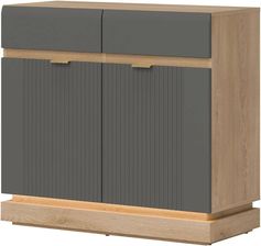 Zdjęcie Liveo Komoda Milton Ml02 2D2S Dąb Cremona Torro Szary Mat - Włodawa