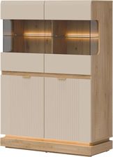 Zdjęcie Liveo Witryna Niska Milton Ml04 4D Dąb Cremona Torro Kaszmir Mat - Łapy