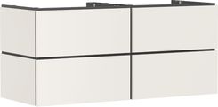 HANSGROHE Xilesa E Szafka pod szlifowaną umywalkę wpuszczaną w blat/nablatową z 4 szufladami PushOpen 137,5 x 55cm piaskowy beż matowy 54306780
