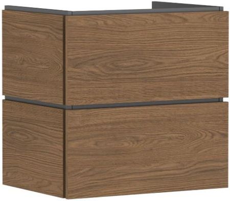 HANSGROHE Xilesa E Szafka pod umywalkę wiszącą z 2 szufladami PushOpen 68 x 47cm kaszmirowy dąb 54295550