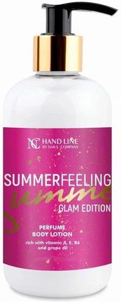 Balsam do ciała Summer Feeling ze złotymi drobinkami Nails Company - zapach dla kobiet - 300 ml