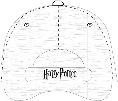 Stylowa czapka z daszkiem dla dziewczynki Harry Potter Szara - zdjęcie 2